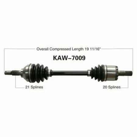 WIDE OPEN OE Replacement CV Axle for KAW FRONT L KVF 750 BRUTE FORCE 4X4i KAW-7009